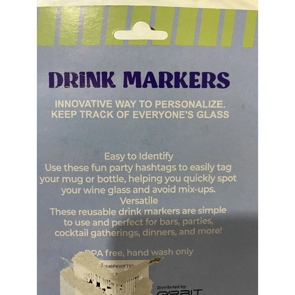2 Sets Drink Markers Pineapple Lemon Slice Flamingo Wine Glass Charms Tropical